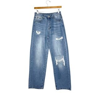 Distressed Blue Jeans Woman’s 27